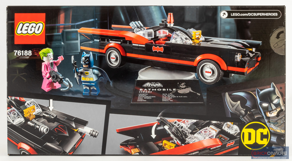 LEGO DC Batman Batmobile de la série télévisée classique Batman 76188