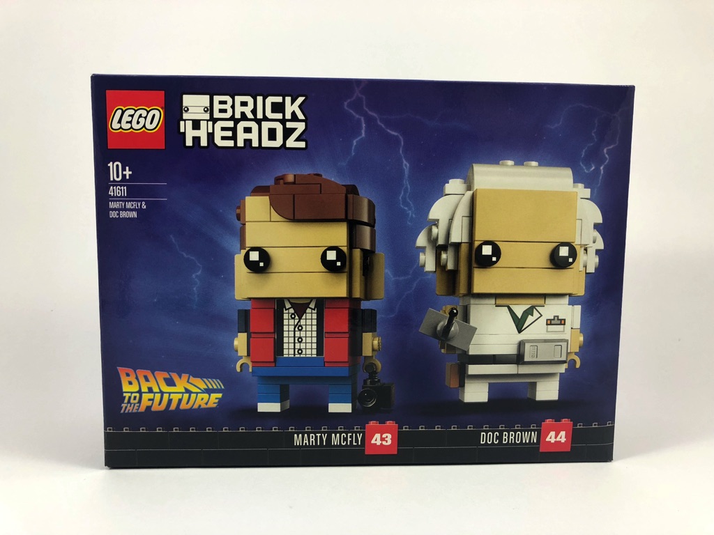 LEGO BrickHeadz 41611 pas cher, Marty McFly & Doc Brown (Retour vers le  Futur)