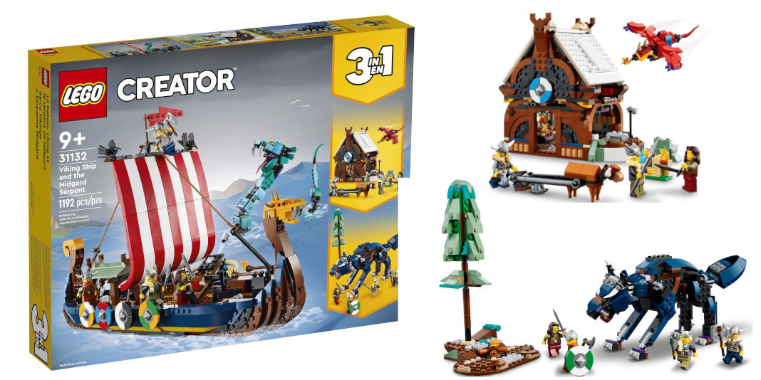 LEGO 31132 Creator 3in1 Viking Ship And Midgard Serpent Set ...